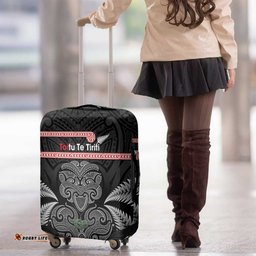 Aotearoa Toitu Te Tiriti Luggage Cover Stand Together! Stand Stronger! NZ Tiki