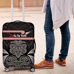 Aotearoa Toitu Te Tiriti Luggage Cover Stand Together! Stand Stronger! NZ Tiki
