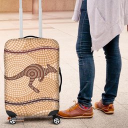 Luggage Cover Aboriginal Dot Painting Kangaroo