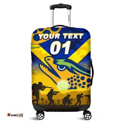 Custom Personalised Parramatta Eels ANZAC Luggage Cover Simple Style Blue