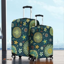 Amazing Aussie Australia Australian Colorful Flowers Background Luggage Cover