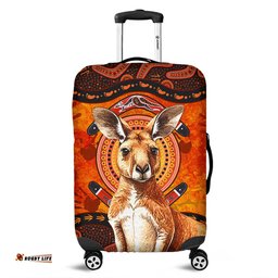 Amazing Aussie Indigenous Australian Aboriginal Kangaroo Spirit Dreaming Luggage Cover