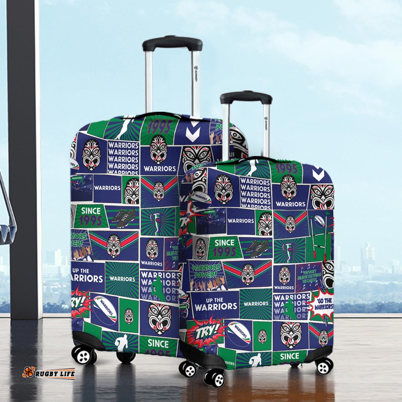 Amazing Aussie New Zealand Warriors Team Of Us Die Hard Fan Supporters Comic Style Luggage Cover