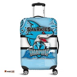 Amazing Aussie Cronulla Sutherland Sharks Talent Win Games But Teamwork And Intelligence Win Championships With Aboriginal Style Luggage Cover