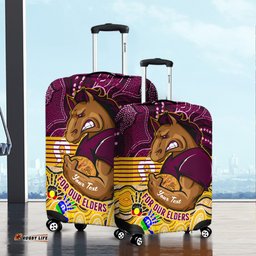 Amazing Aussie Brisbane Broncos Naidoc Week Custom Brisbane Broncos For Our Elders Aboriginal Inspired Luggage Cover