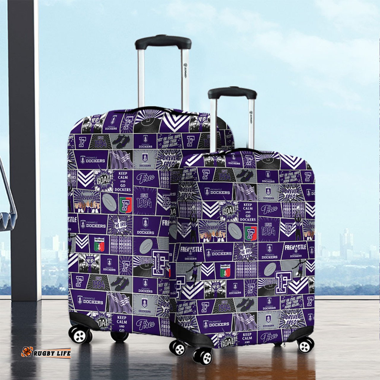 Amazing Aussie Fremantle Legacy Of The Pride Comic Style Luggage Cover