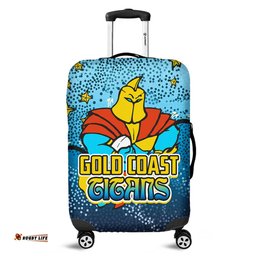 Amazing Aussie Gold Coast Titans Custom Team With Dot And Star Patterns For Tough Fan Luggage Cover