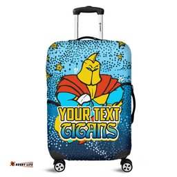 Amazing Aussie Gold Coast Titans Custom Team With Dot And Star Patterns For Tough Fan Luggage Cover
