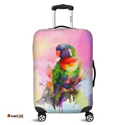 Amazing Aussie Australia Rainbow Lorikeets Rainbow Lorikeets Color Art Luggage Cover