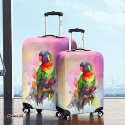 Amazing Aussie Australia Rainbow Lorikeets Rainbow Lorikeets Color Art Luggage Cover