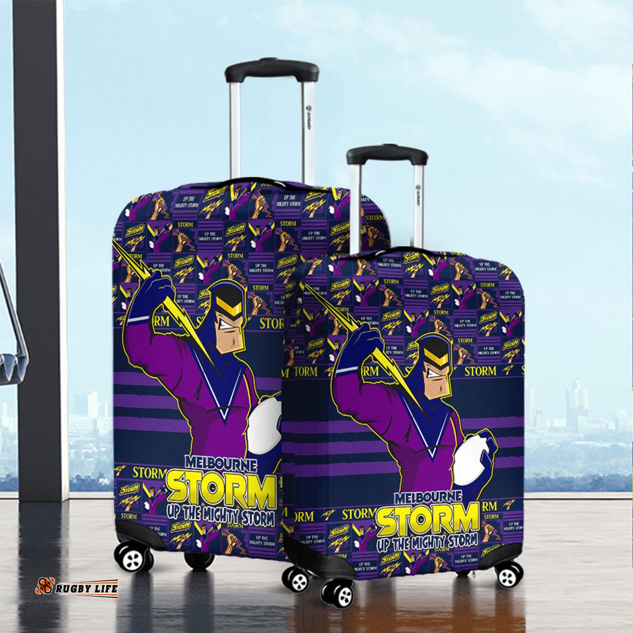 Amazing Aussie Melbourne Storm Champion’s Pride Comic Style Luggage Cover