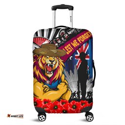 Amazing Aussie Brisbane Lions Anzac Day Honor United In Spirit Luggage Cover