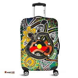 Amazing Aussie Australia Rainbow Serpent Aboriginal Dreamtime Rainbow Serpent Creates Australia Luggage Cover