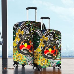 Amazing Aussie Australia Rainbow Serpent Aboriginal Dreamtime Rainbow Serpent Creates Australia Luggage Cover