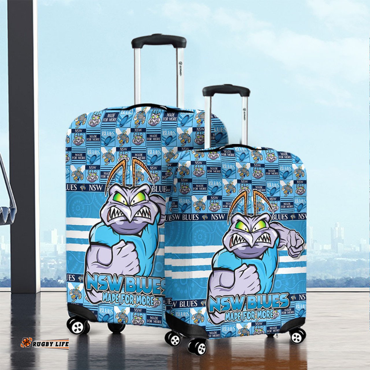 Amazing Aussie New South Wales Blues Champion’s Pride Comic Style Luggage Cover