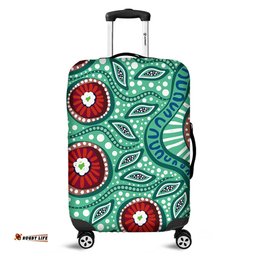 Amazing Aussie Australia Aboriginal Dot Painting Artwork Luggage Cover