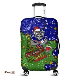Amazing Aussie New Zealand Warriors Christmas Custom Let's Get Lit Chrisse Pressie Luggage Cover