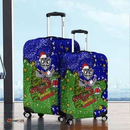 Amazing Aussie New Zealand Warriors Christmas Custom Let's Get Lit Chrisse Pressie Luggage Cover