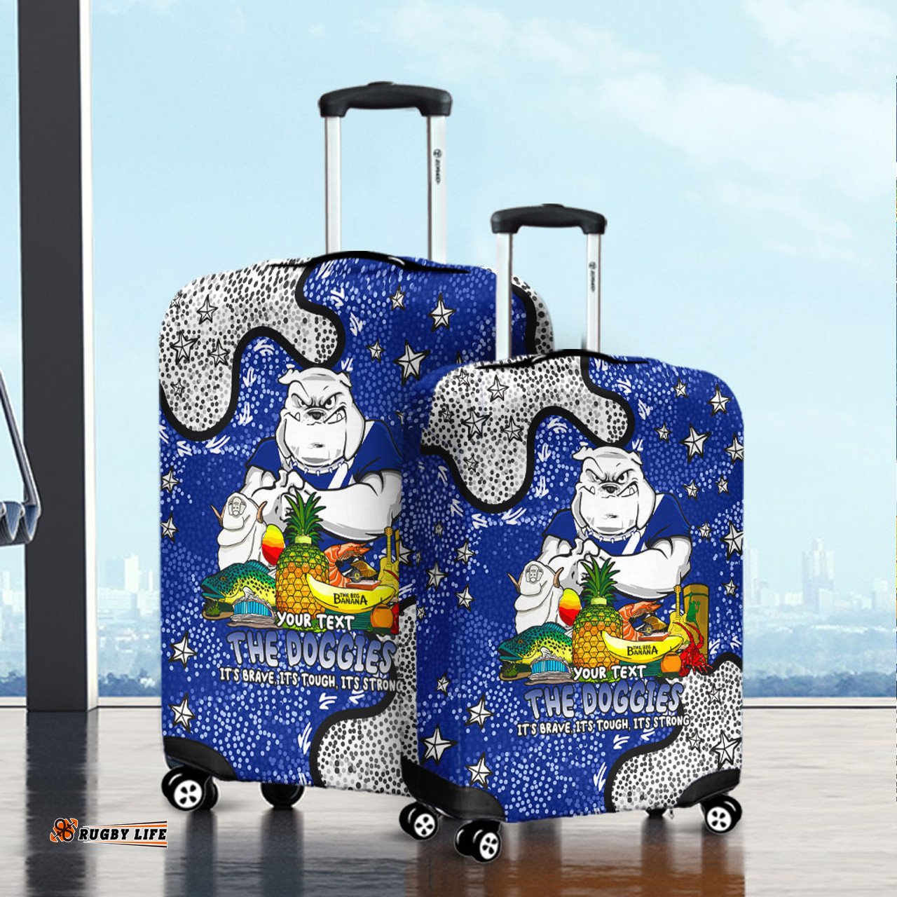 Amazing Aussie Canterbury Bankstown Bulldogs Custom Australian Big Things Luggage Cover