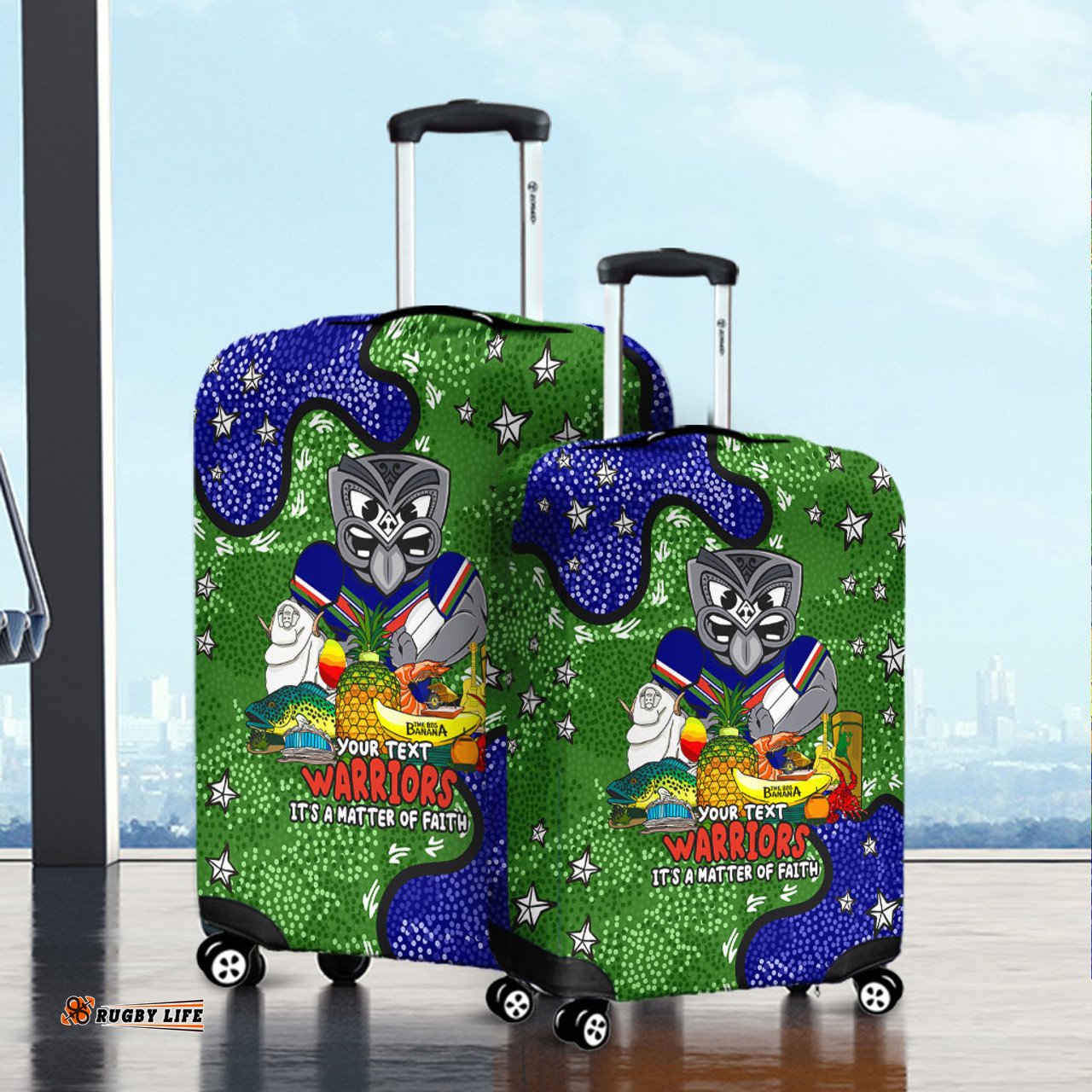 Amazing Aussie New Zealand Warriors Custom Australian Big Things Luggage Cover