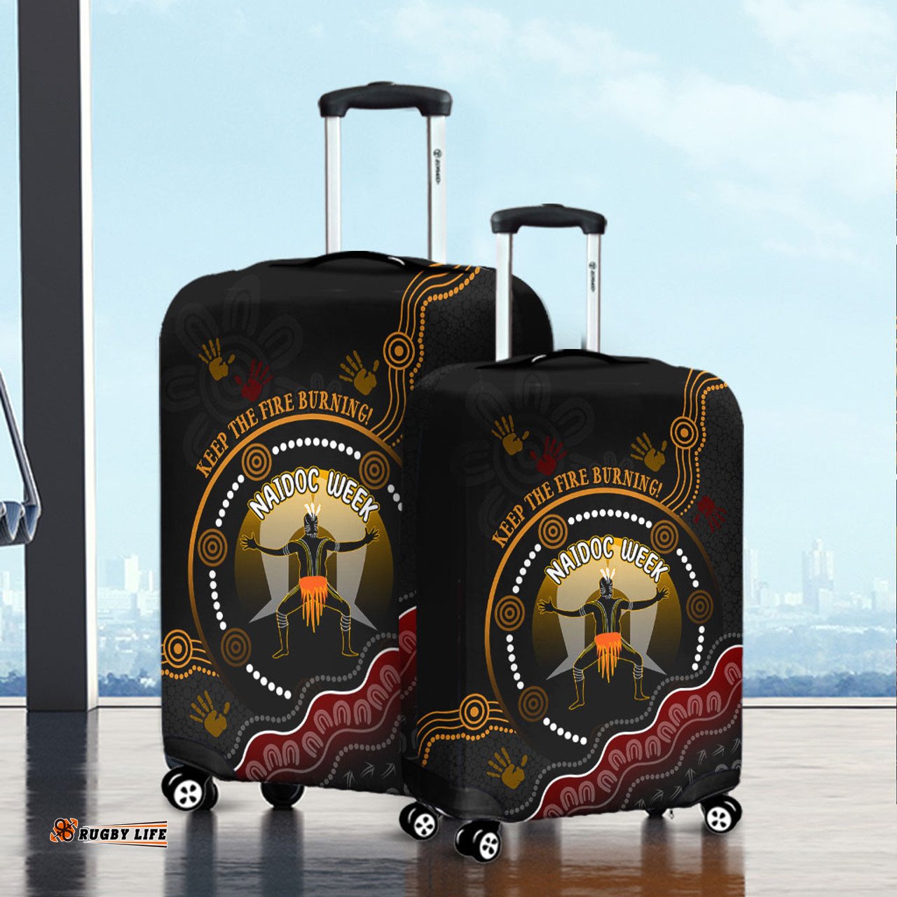 Amazing Aussie Australia Naidoc Week Aboriginal Inspired And Torres Strait Islander Culture Luggage Cover