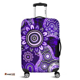 Amazing Aussie Indigenous Australian Aboriginal Aboriginal Dot Art Painting Unity Concept Luggage Cover