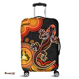Amazing Aussie Australia Aboriginal Lizard Dreaming Outback Luggage Cover