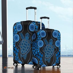 Amazing Aussie Australia Aboriginal Art Turtles Inspired Luggage Cover