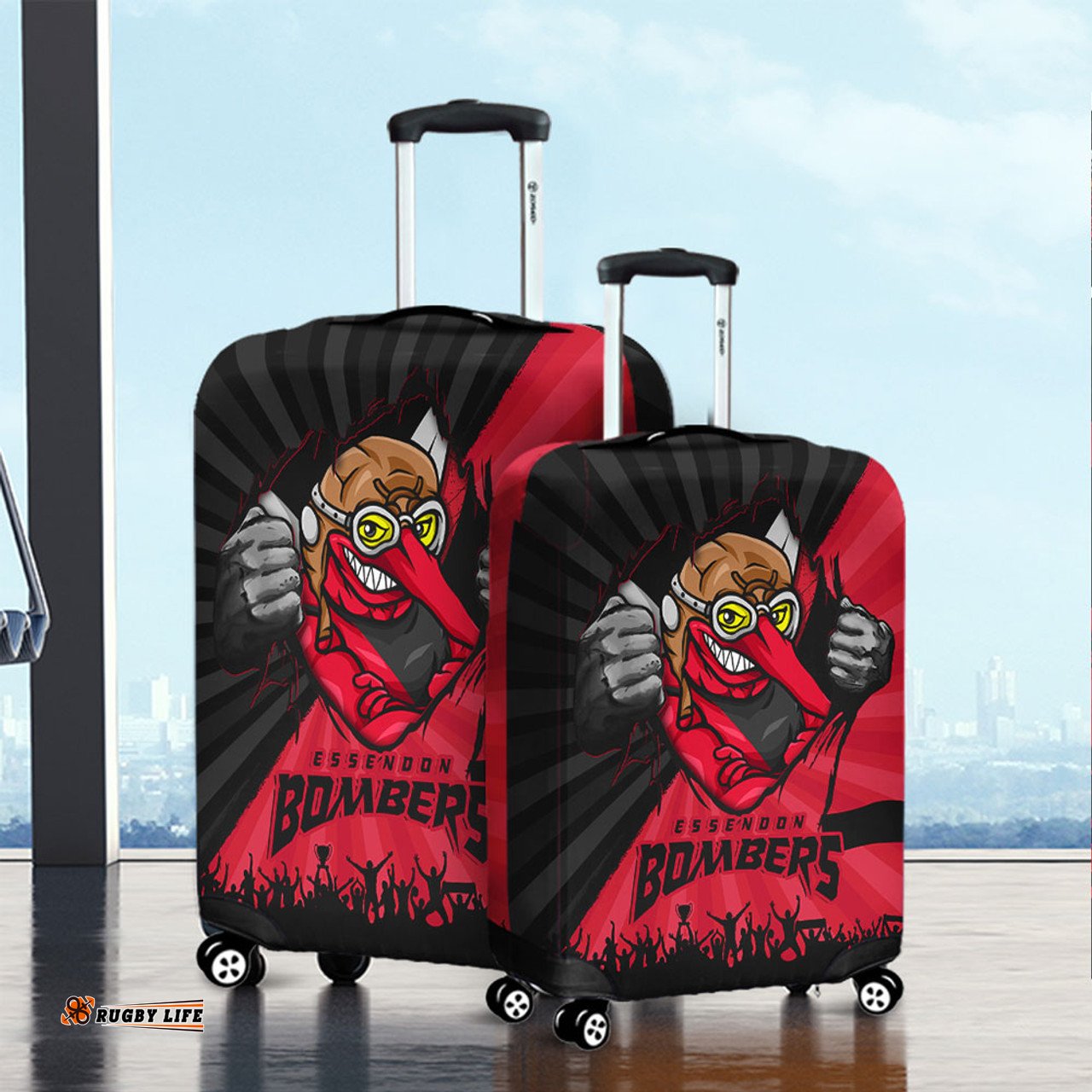 Amazing Aussie Essendon Breaking Through Fan Design Luggage Cover