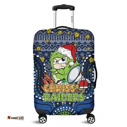 Amazing Aussie Canberra Raiders Christmas Custom Christmas Knit Patterns Vintage Jersey Ugly Luggage Cover