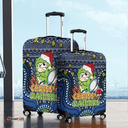 Amazing Aussie Canberra Raiders Christmas Custom Christmas Knit Patterns Vintage Jersey Ugly Luggage Cover