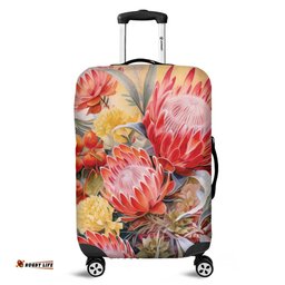 Amazing Aussie Australia Waratah Yellow Orange Waratah Flowers Art Luggage Cover