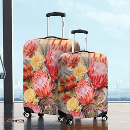 Amazing Aussie Australia Waratah Yellow Orange Waratah Flowers Art Luggage Cover