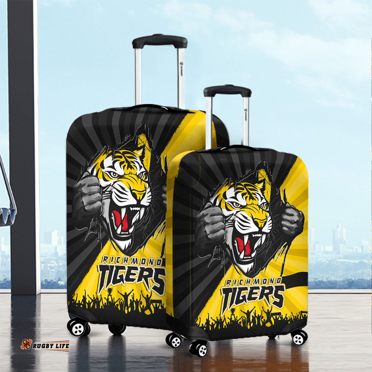 Amazing Aussie Richmond Breaking Through Fan Design Luggage Cover