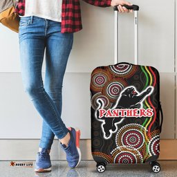 Panthers Black Luggage Covers Indigenous Penrith Version
