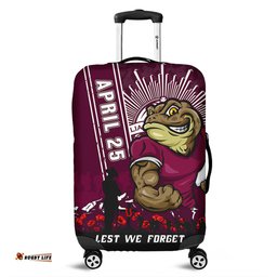 Amazing Aussie Queensland Maroons Anzac Day Lest We Forget Strong Fighting Spirit Luggage Cover