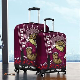 Amazing Aussie Queensland Maroons Anzac Day Lest We Forget Strong Fighting Spirit Luggage Cover