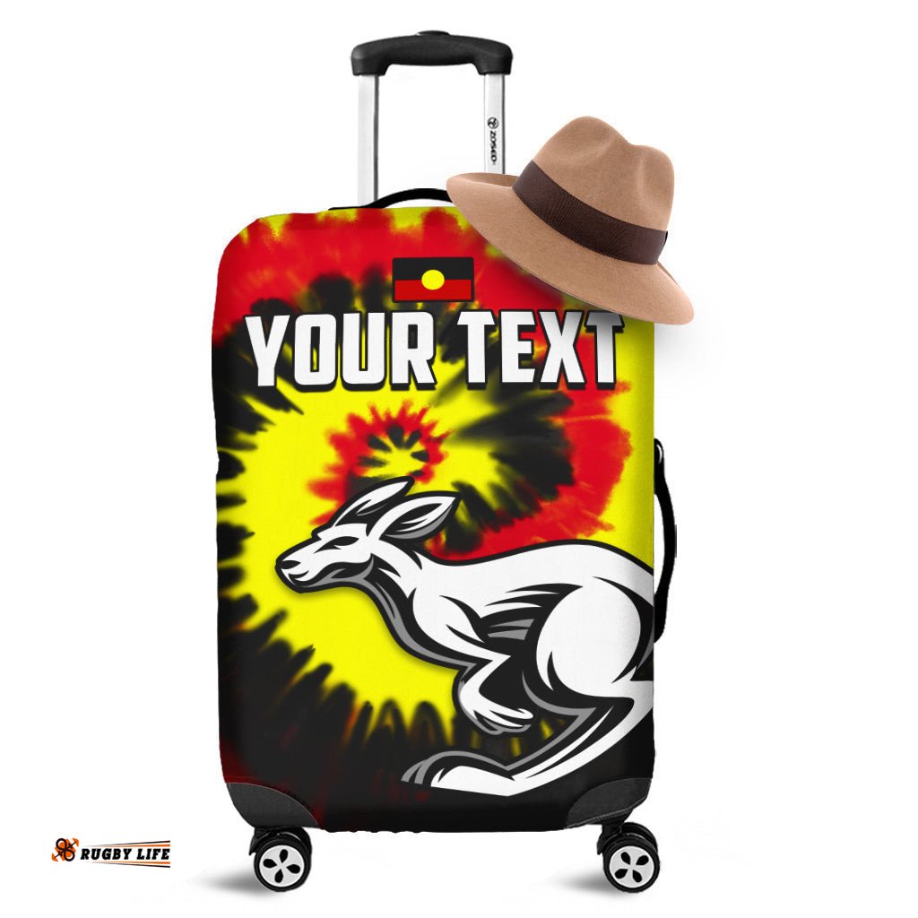 Custom Personalised Australia Aboriginal Luggage Covers Colorful Tie Dye