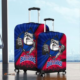 Amazing Aussie Western Bulldogs Breaking Through Fan Design Luggage Cover