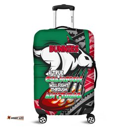 Amazing Aussie South Sydney Rabbitohs A True Champion Will Fight Through Anything With Polynesian Patterns Luggage Cover