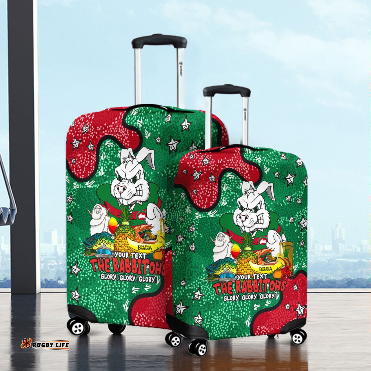 Amazing Aussie South Sydney Rabbitohs Australian Big Things Luggage Cover