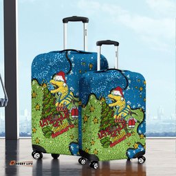 Amazing Aussie Parramatta Eels Christmas Custom Let's Get Lit Chrisse Pressie Luggage Cover