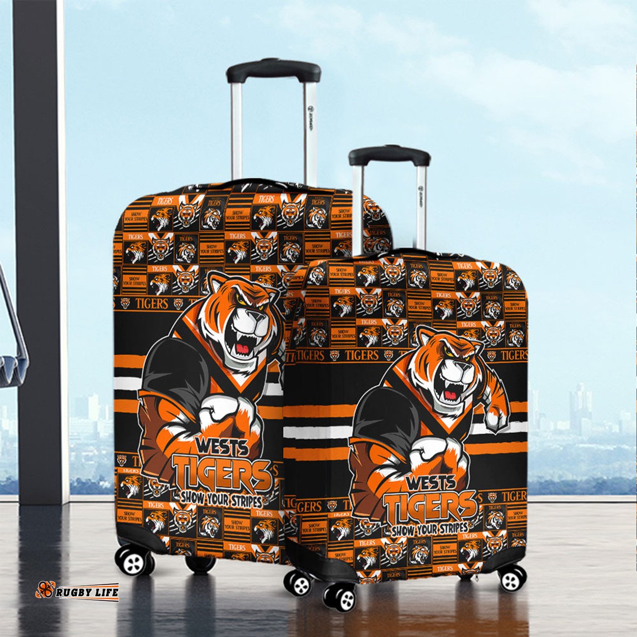 Amazing Aussie Wests Tigers Champion’s Pride Comic Style Luggage Cover