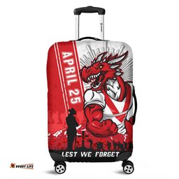 Amazing Aussie St. George Illawarra Dragons Anzac Day Lest We Forget Strong Fighting Spirit Luggage Cover