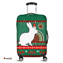 Amazing Aussie South Sydney Rabbitohs Australia Ugly Xmas With Aboriginal Patterns For Die Hard Fans Luggage Cover