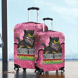 Amazing Aussie Penrith Panthers Custom Team With Dot And Star Patterns For Tough Fan Luggage Cover