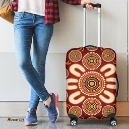 Aboriginal Luggage Covers Circle Flowers Patterns Ver03
