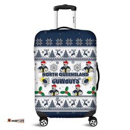 Amazing Aussie North Queensland Cowboys Christmas North Queensland Cowboys Special Ugly Christmas Luggage Cover