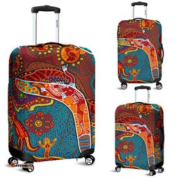 Aboriginal Luggage Covers Indigenous Boomerang