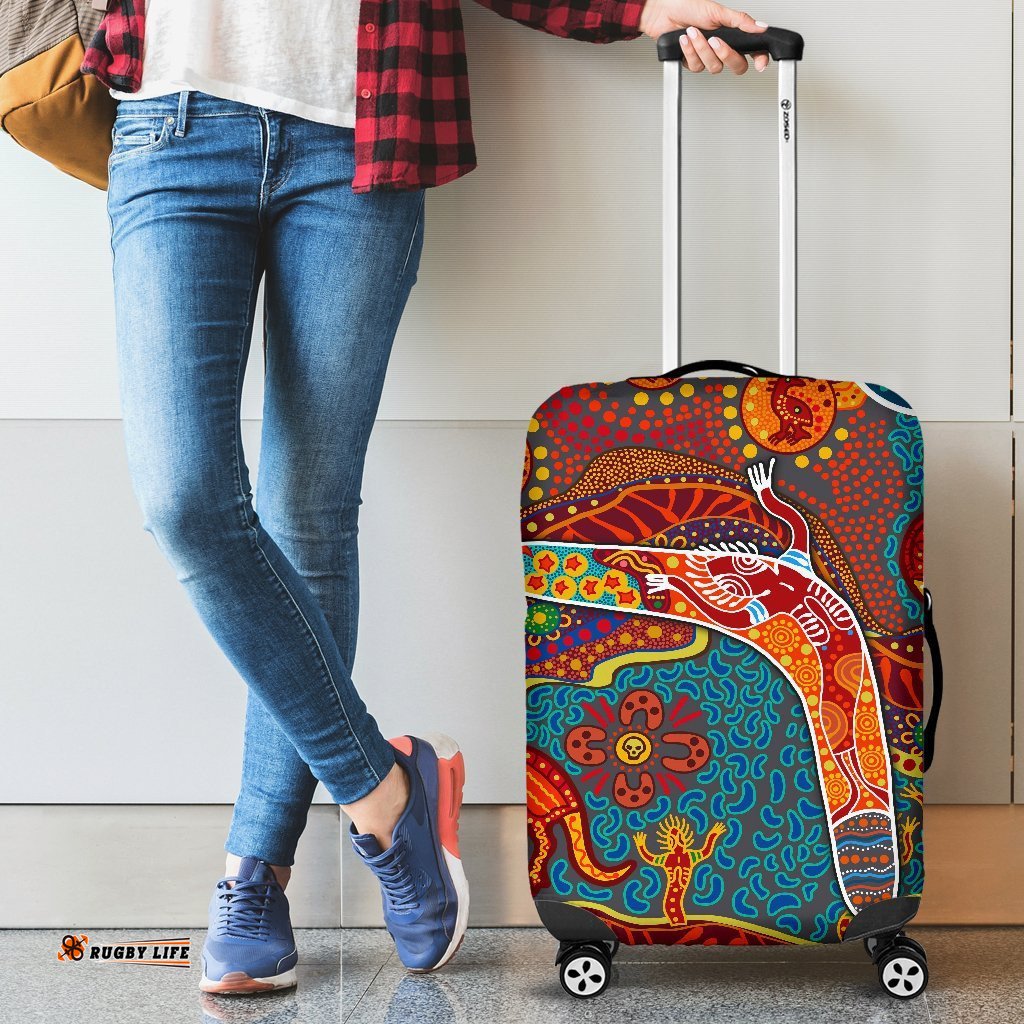 Aboriginal Luggage Covers Indigenous Boomerang